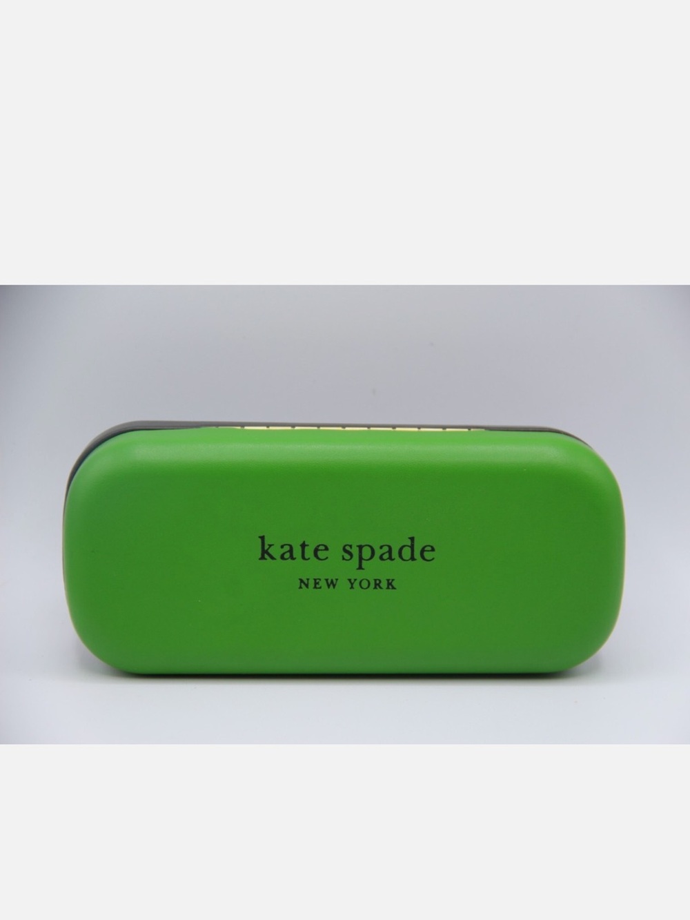 kate spade Green Black White Interior Hard Shell Glasses Case